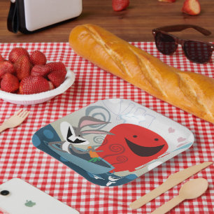 Assiettes En Carton BUGS BUNNY™ & Gossamer Préparation de repas Whimsi