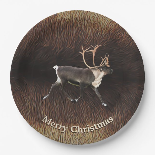 Assiettes En Carton Bull Caribou (Reindeer) (Devant)