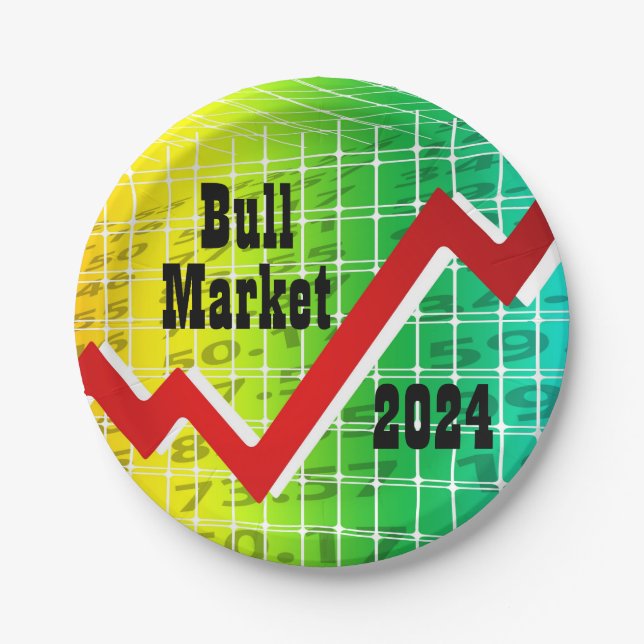 Assiettes En Carton Bull Market 2024 (Devant)