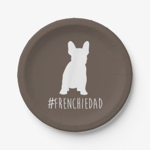 Assiettes En Carton Bulldog Lover   Frenchie Papa Français Bulldog Pap