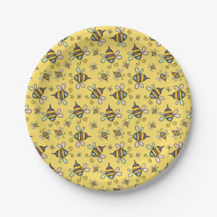 Assiettes En Carton Bumble Bee Motif