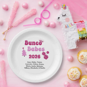 Assiettes En Carton Bunco Babe Personnalisée
