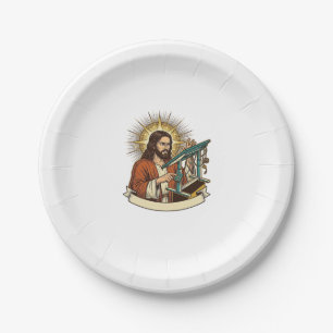 Assiettes En Carton Bureau debout Jésus cassé coincé à mi-chemin Burea