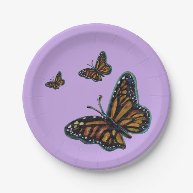 Assiettes En Carton Butterfly party plates by Renee Lavoie (Devant)