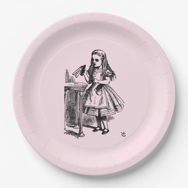 Assiettes En Carton Buvez-moi (Alice's Adventures in Wonderland) (Devant)