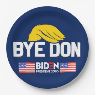 Assiettes En Carton Bye Don BIDEN 2020 Président HARRIS