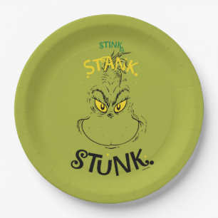 Assiettes En Carton Ça pue Ça puait Ça a pu Mister Grinch
