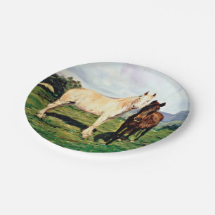 Assiettes En Carton Caballos/Cabalos/Chevaux