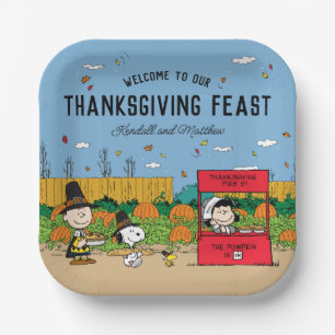 Assiettes En Carton cacahuètes Charlie Brown Thanksgiving Ajouter Vo