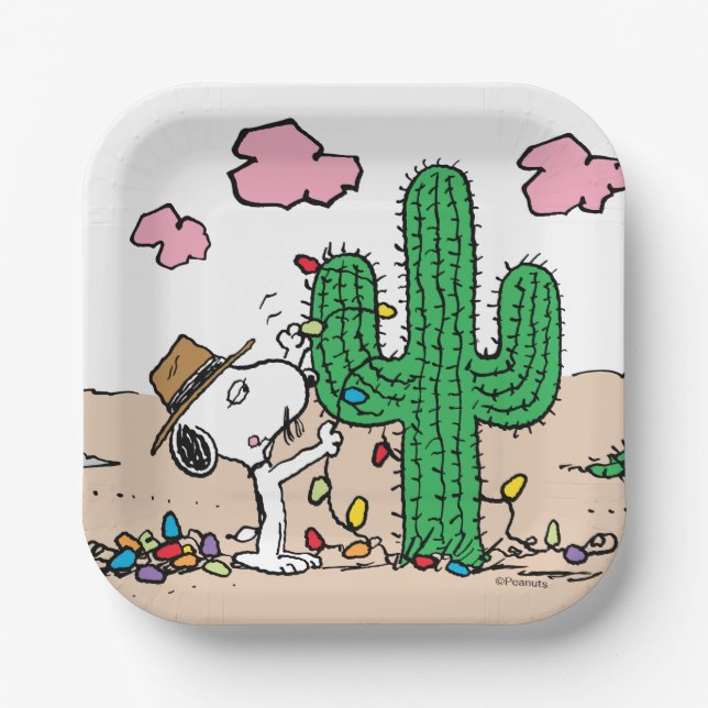 Assiettes En Carton cacahuètes | Décorations Spike pour Noël (Recto)