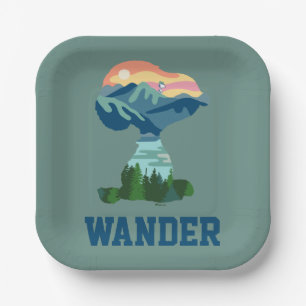 Assiettes En Carton cacahuètes   Grand Portrait extérieur Snoopy