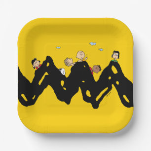 Assiettes En Carton cacahuètes   La Bande sur le Zig Zag