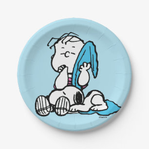 Assiettes En Carton cacahuètes Linus & Snoopy