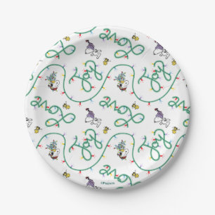 Assiettes En Carton cacahuètes Motif d'amour de Noël brillant et bri