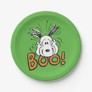 Assiettes En Carton cacahuètes Snoopy Boo
