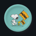 Assiettes En Carton cacahuètes | Snoopy & Woodstock<br><div class="desc">Découvrez ce design amusant de cacahuètes avec Snoopy et Woodstock.</div>