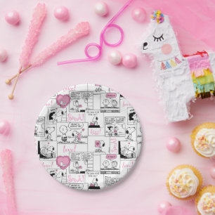 Assiettes En Carton cacahuètes Valentine Heart Love Motif