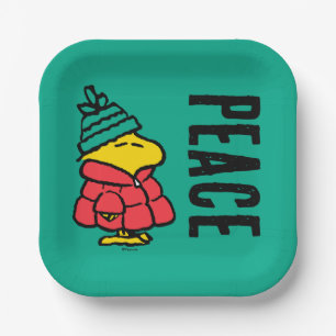 Assiettes En Carton cacahuètes   Veste d'hiver de Woodstock Puffy