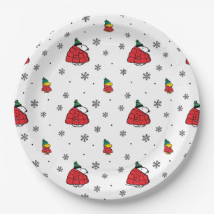 Assiettes En Carton cacahuètes Veste Snoopy Red Puffer