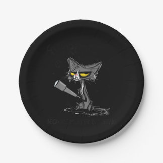 Assiettes En Carton Cadeau Amoureux des chats | Cadeau Pour Chat Lover