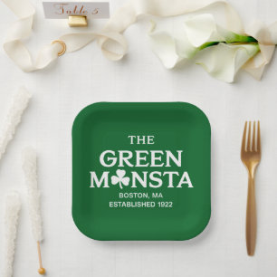 Assiettes En Carton Cadeau de baseball Green Monsta Boston Green Monst