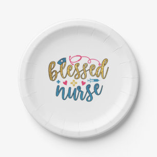 Assiettes En Carton Cadeau infirmière Infirmière bénie