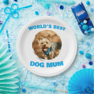 Assiettes En Carton Cadeau personnalisé minimal meilleur maman papa ch