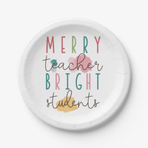 Assiettes En Carton Cadeau pour l'enseignant Joyeux enseignant, élèv