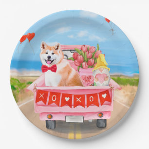 Assiettes En Carton Cadeaux Akita pour la Saint-Valentin Camion de coe