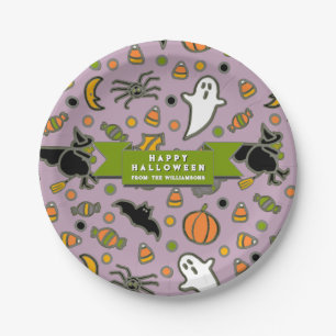 Assiettes En Carton Cadeaux de Halloween