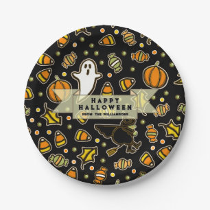 Assiettes En Carton Cadeaux de Halloween