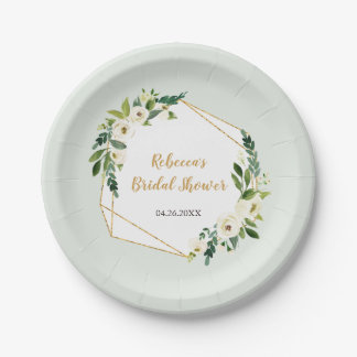 Assiettes En Carton Cadre de sembler de feuille d'or et partie