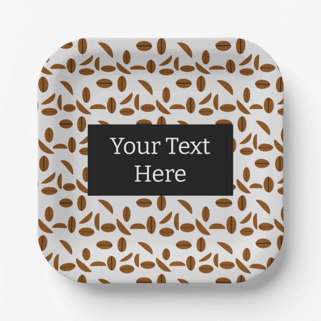 Assiettes En Carton Café (Recto)