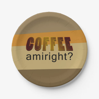 Assiettes En Carton Café Amiright ?