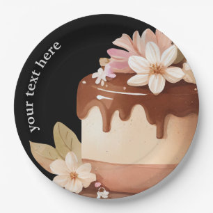 Assiettes En Carton Café Plaques en papier de gâteau