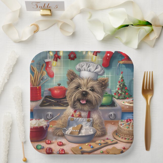 Assiettes En Carton Cairn Terrier Gîtes de vacances : Noël festif (Mariage)
