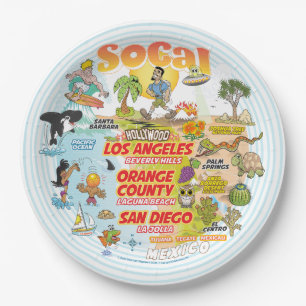 Assiettes En Carton Californie du Sud