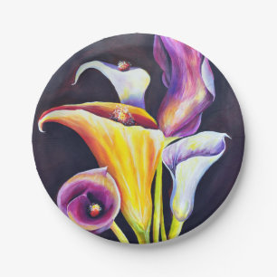 Assiettes En Carton Calla Lillies