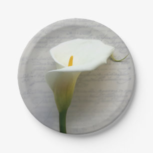 Assiettes En Carton Calla lily