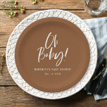 Assiettes En Carton Calligraphie simple Baby shower neutre entre les s<br><div class="desc">Calligraphie simple Genre Plaques de papier Baby shower neutre dispose d'une calligraphie amusante et moderne sur des couleurs audacieuses et solides.</div>