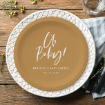 Assiettes En Carton Calligraphie simple Baby shower neutre entre les s<br><div class="desc">Calligraphie simple Genre Plaques de papier Baby shower neutre dispose d'une calligraphie amusante et moderne sur des couleurs audacieuses et solides.</div>