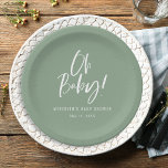Assiettes En Carton Calligraphie simple Baby shower neutre entre les s<br><div class="desc">Calligraphie simple Genre Plaques de papier Baby shower neutre dispose d'une calligraphie amusante et moderne sur des couleurs audacieuses et solides.</div>