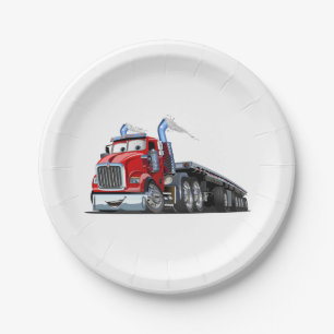 Assiettes En Carton Camion de dessin
