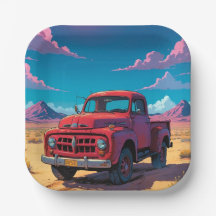 Camion de ramassage américain classique