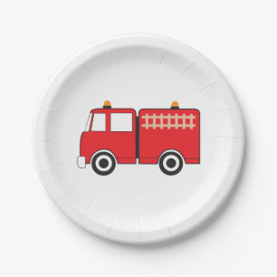 Assiettes En Carton Camion feu rouge
