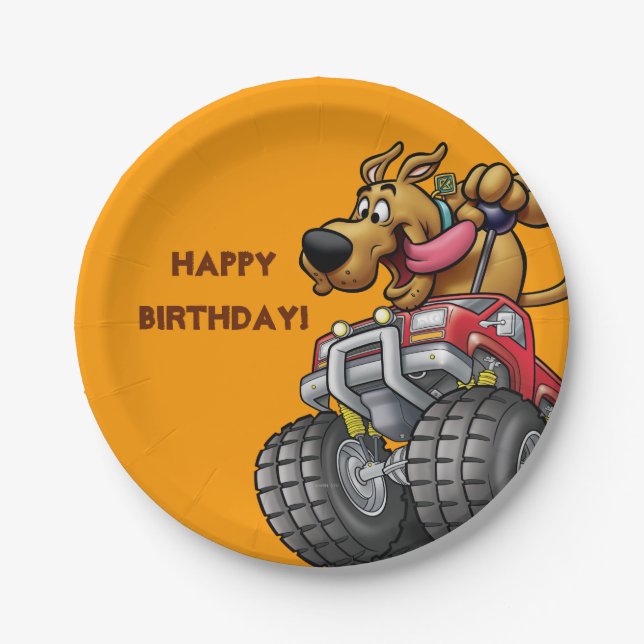 Assiettes En Carton Camion Scooby Doo-Monster (Devant)