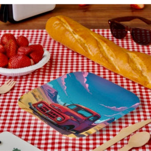 Assiettes En Carton Camionnette Américaine Classique