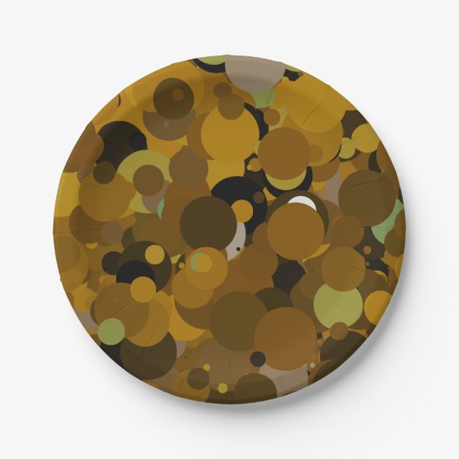 Assiettes En Carton Camouflage Brown (Devant)