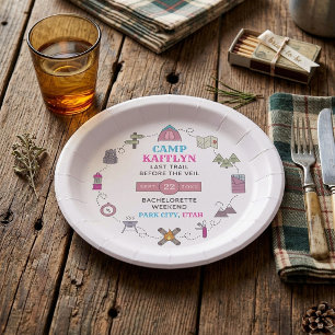 Assiettes En Carton Camp Bach Wilderness Enterrement de Vie de Jeune F