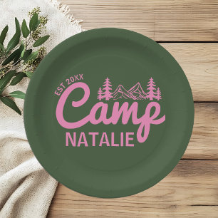 Assiettes En Carton Camp Bachelorette Party personnalisé